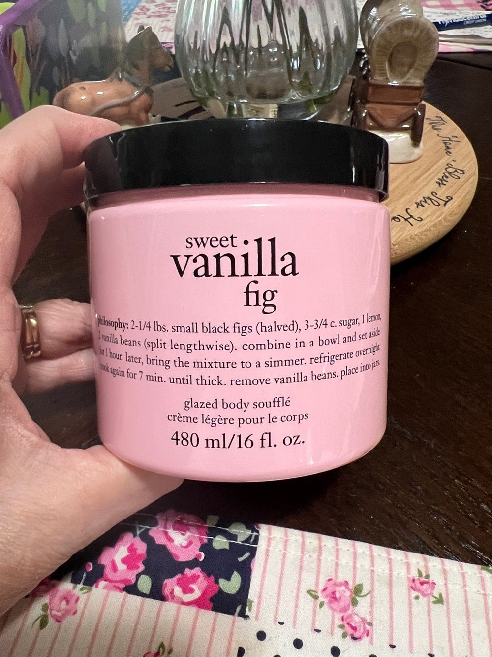 New Philosophy Sweet Vanilla Fig Glazed Body Soufflé — Pink